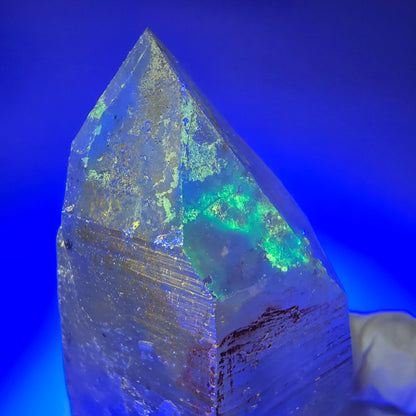Phantom Skelett Rauchquarz mit Hyalit Opal Erongo, Namibia 90*40*33mm #13371