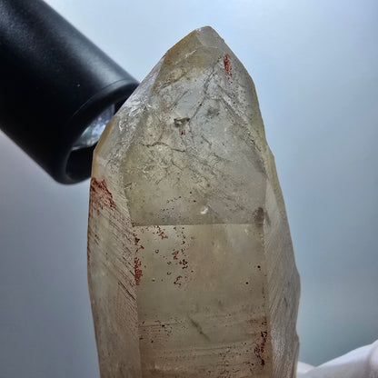 Phantom Skelett Rauchquarz mit Hyalit Opal Erongo, Namibia 90*40*33mm #13371