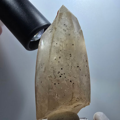 Phantom Skelett Rauchquarz mit Hyalit Opal Erongo, Namibia 90*40*33mm #13371
