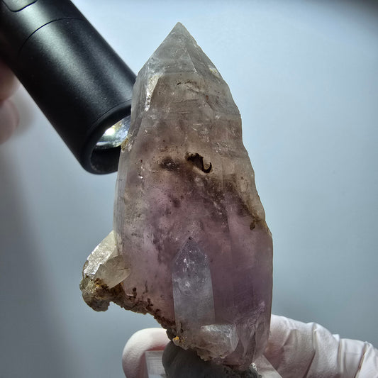 Phantom Skelett Doppelender Amethyst Stufe Brandberg, Namibia 75*42*34mm #13373