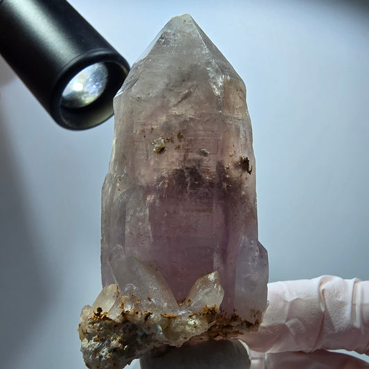 Phantom Skelett Doppelender Amethyst Stufe Brandberg, Namibia 75*42*34mm #13373