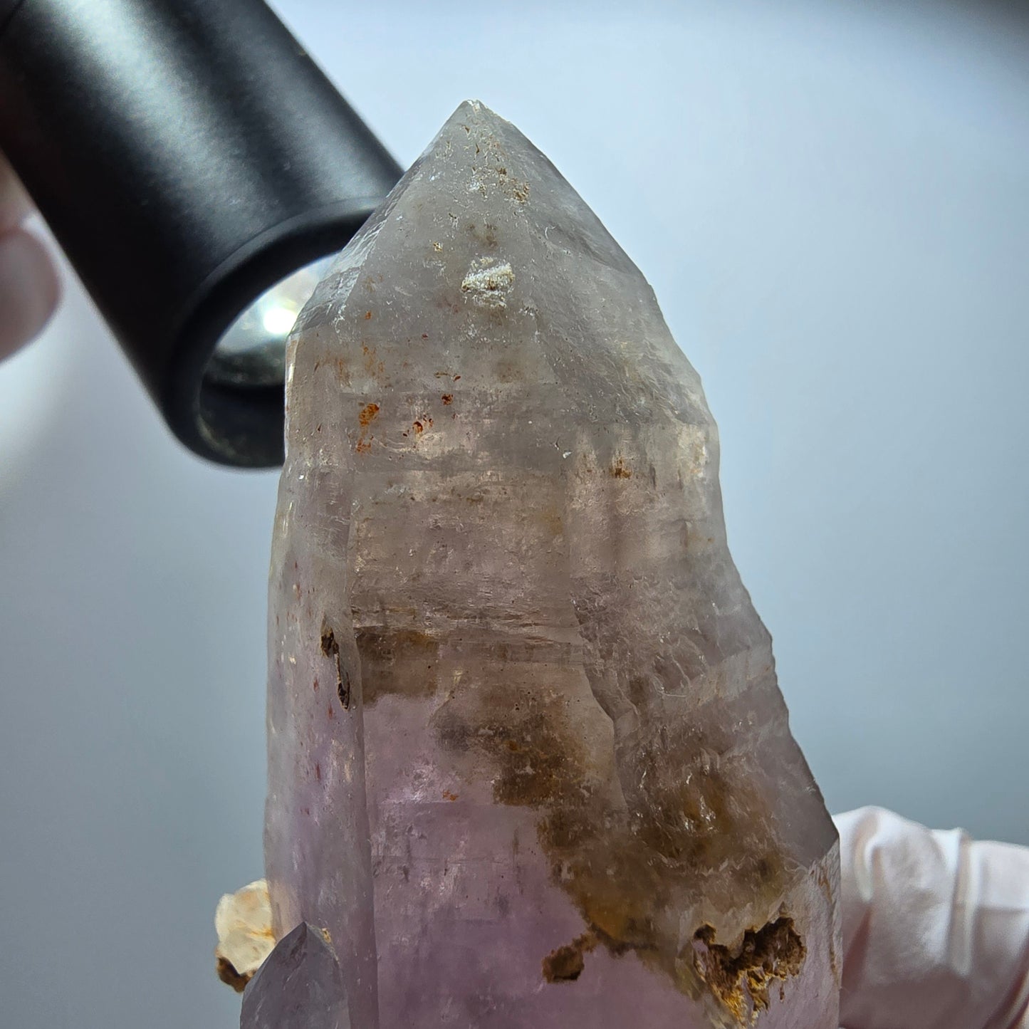 Phantom Skelett Doppelender Amethyst Stufe Brandberg, Namibia 75*42*34mm #13373