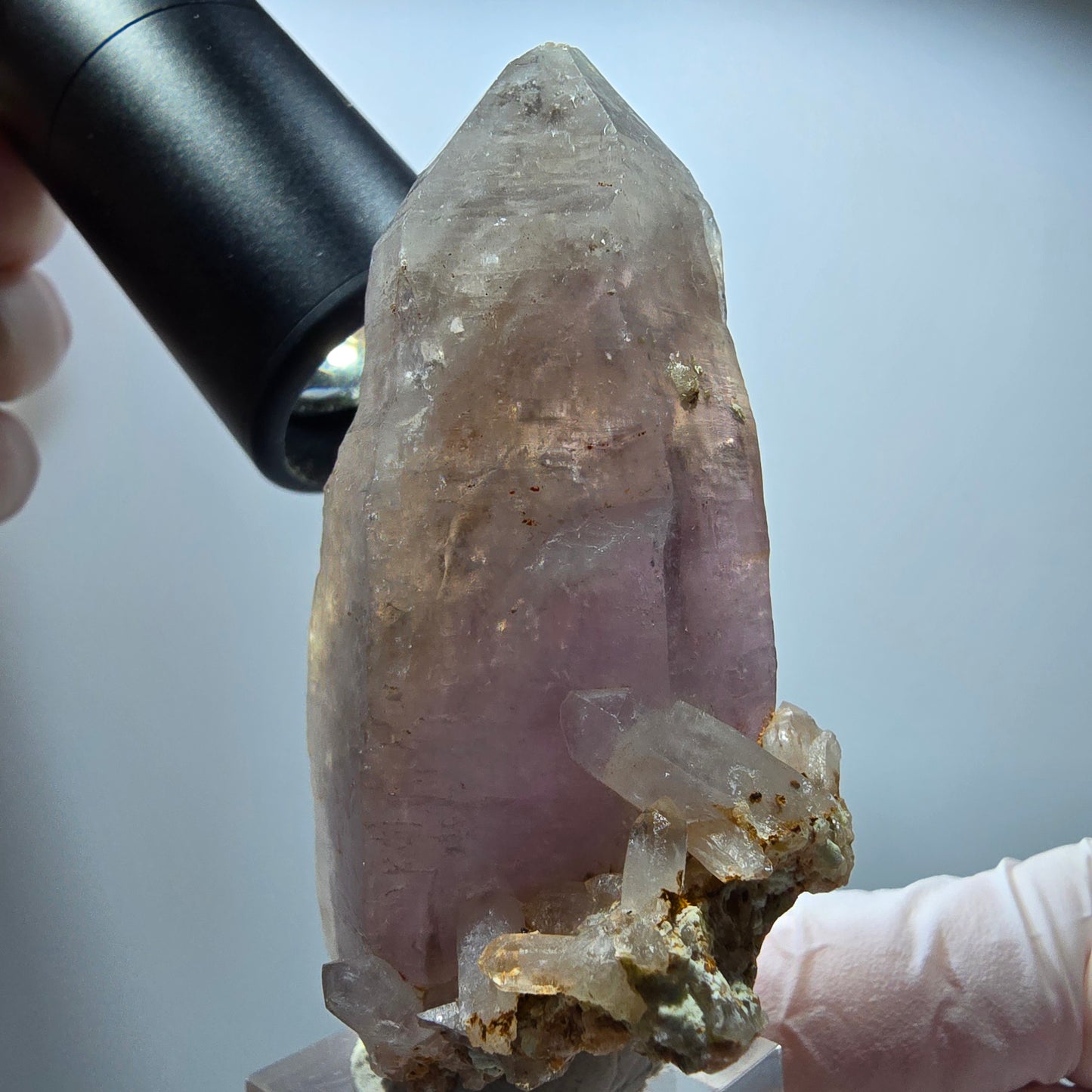 Phantom Skelett Doppelender Amethyst Stufe Brandberg, Namibia 75*42*34mm #13373