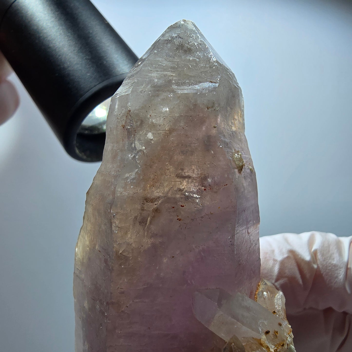 Phantom Skelett Doppelender Amethyst Stufe Brandberg, Namibia 75*42*34mm #13373