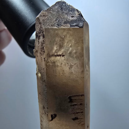 Phantom Rauchquarz Doppelender Spitze Erongo, Namibia 90*20*14mm #13377