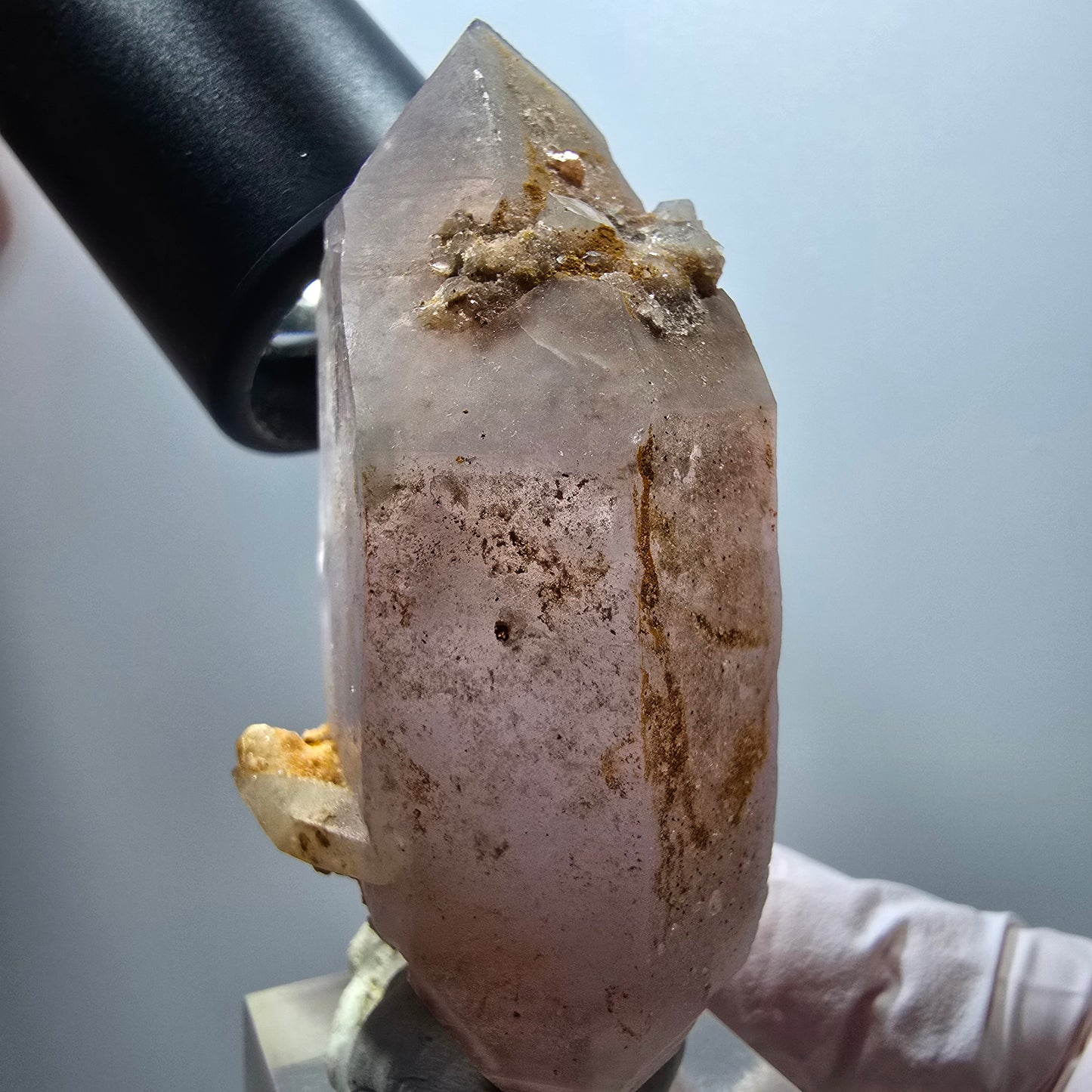 Enhydro Phantom Amethyst Doppelender, 1x Blase Brandberg, Namibia 66*34*30mm #13378