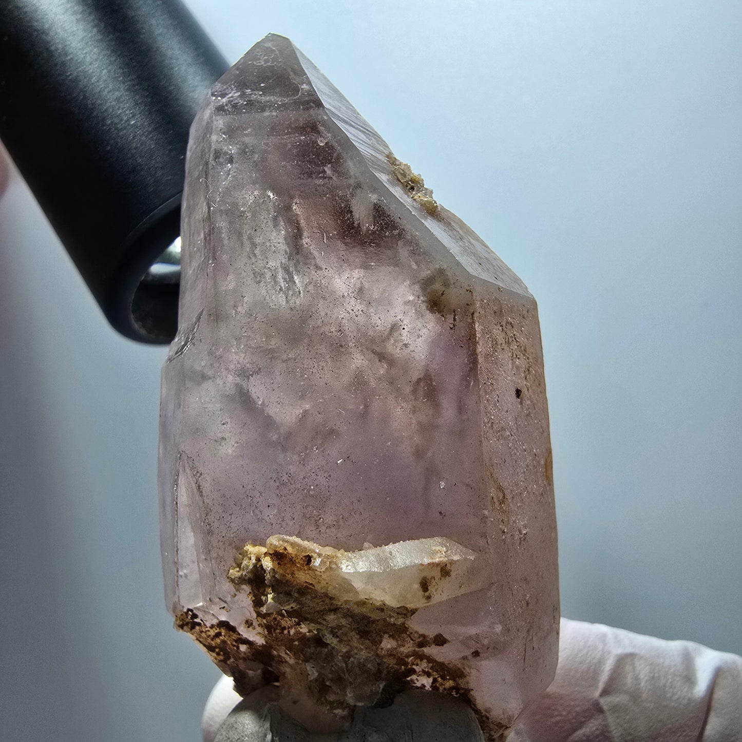 Enhydro Phantom Amethyst Doppelender, 1x Blase Brandberg, Namibia 66*34*30mm #13378