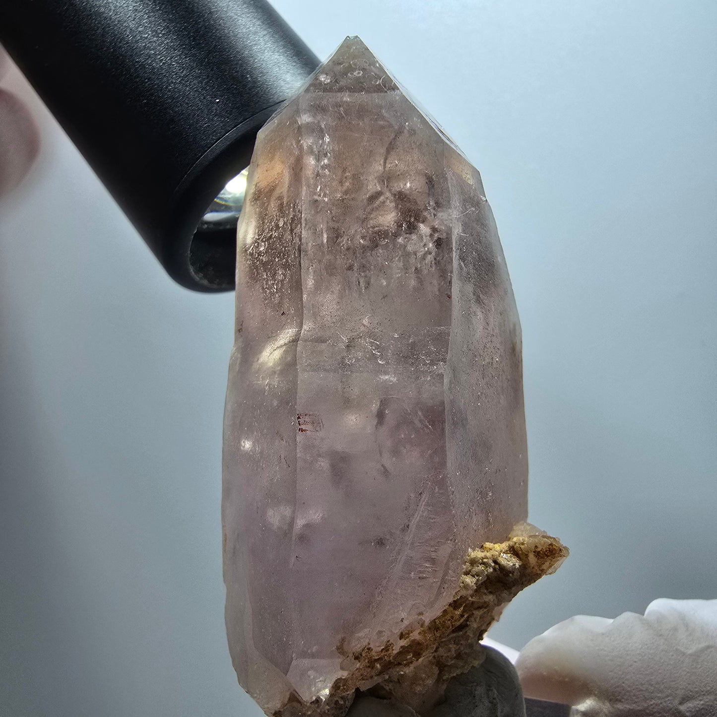 Enhydro Phantom Amethyst Doppelender, 1x Blase Brandberg, Namibia 66*34*30mm #13378