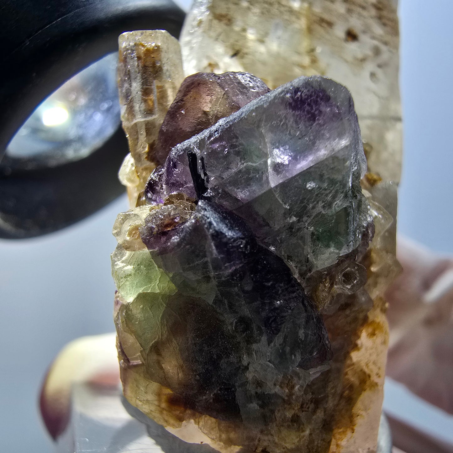 Rauchquarz, Goshenit, Beryl, Phantom Fluorit, Schörl Turmalin Erongo, Namibia 76*37*21mm #13379