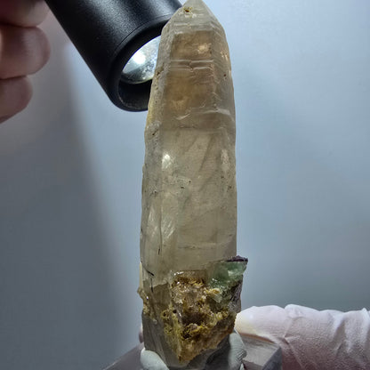 Rauchquarz, Goshenit, Beryl, Phantom Fluorit, Schörl Turmalin Erongo, Namibia 76*37*21mm #13379