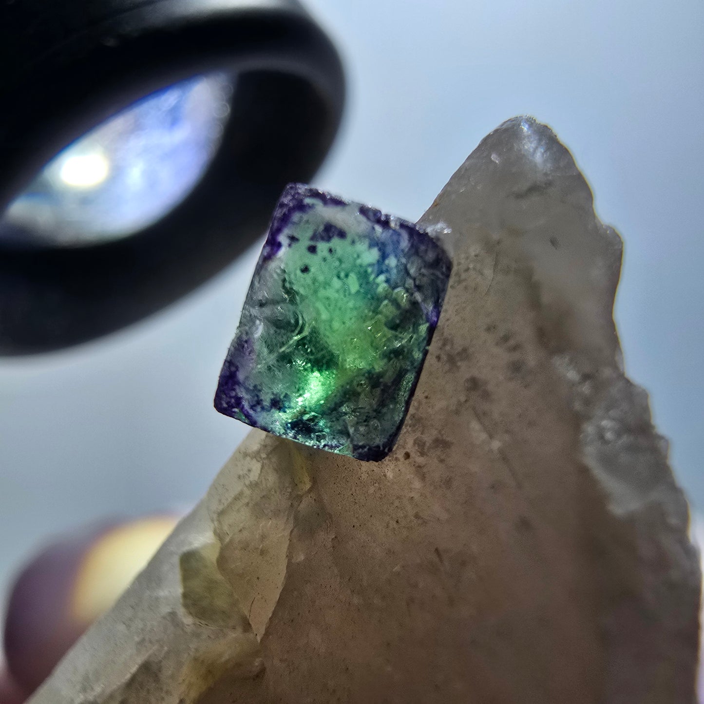 Phantom Fluorit, Rauchquarz, Schörl Turmalin Stufe Erongo, Namibia 68*48*27mm #13380
