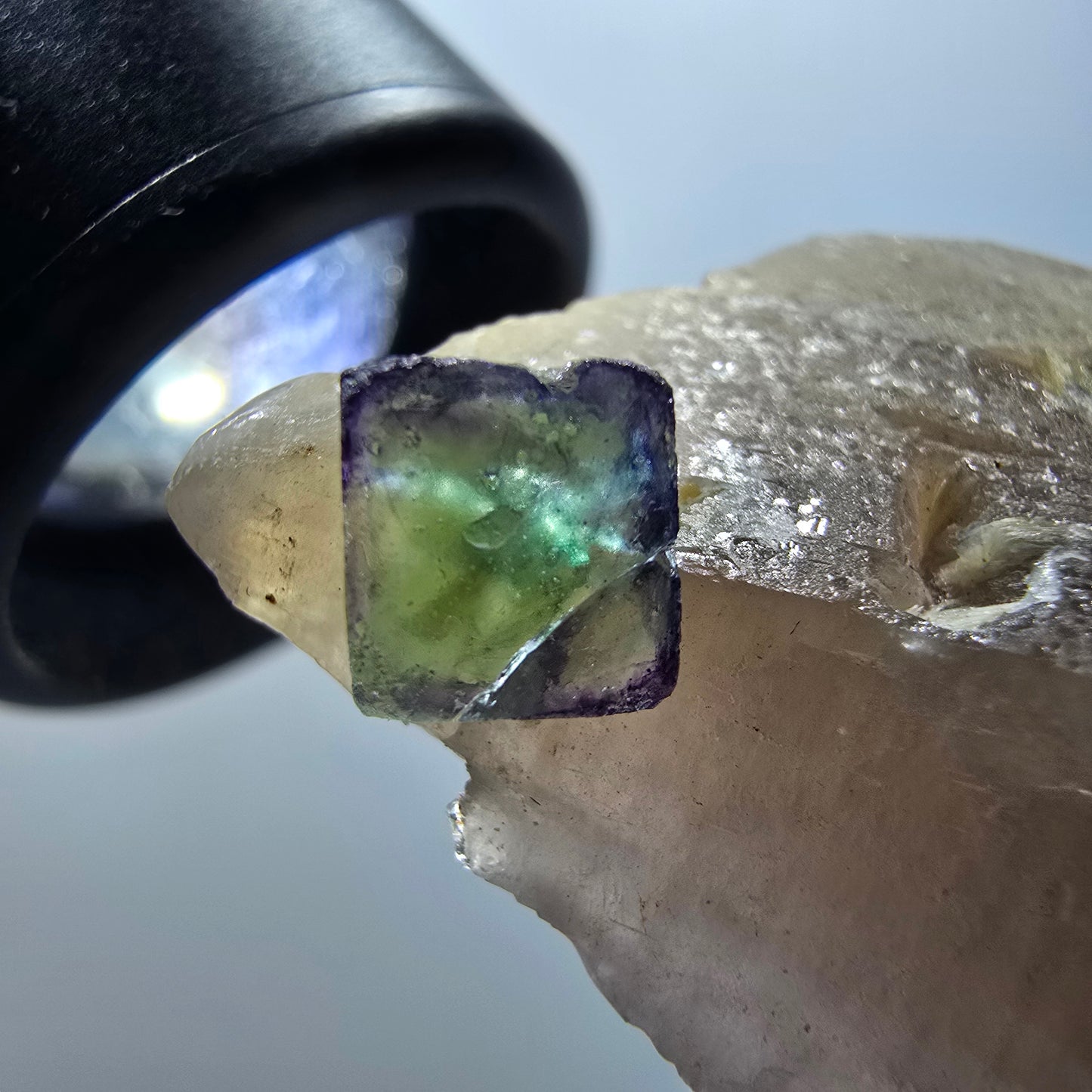 Phantom Fluorit, Rauchquarz, Schörl Turmalin Stufe Erongo, Namibia 68*48*27mm #13380