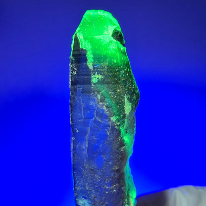 Phantom Skelett Rauchquarz mit Hyalit Opal Erongo, Namibia 71*14*13mm #13381