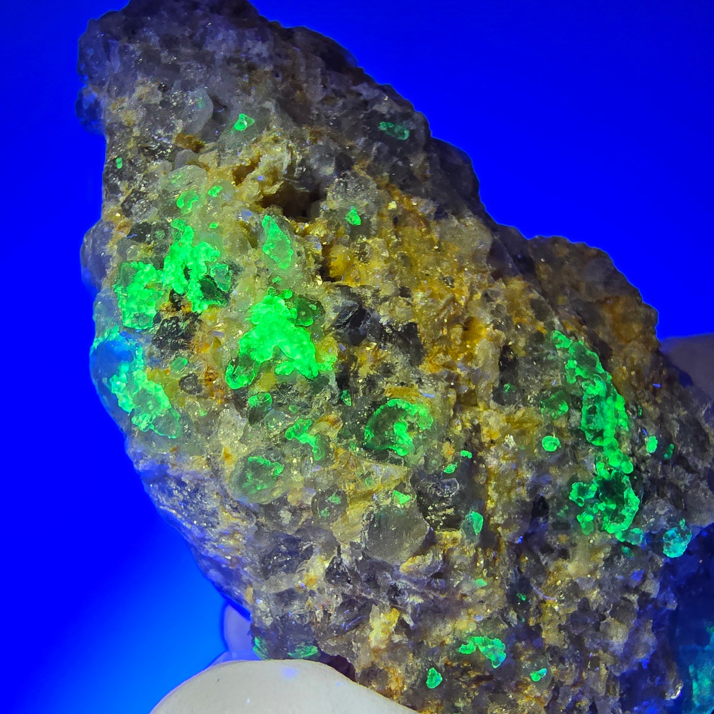 Skelett Rauchquarz, Hyalit Opal, Schörl Turmalin, Orthoklas Erongo, Namibia 67*63*45mm #13383