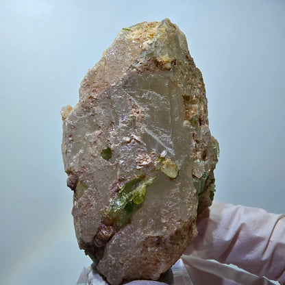 Seltene Turmalin, Verdelith, Elbait auf Quarz Stufe Karibib, Erongo, Namibia 64*40*27mm #13387