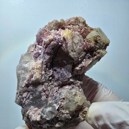 Seltene Turmalin, Elbait auf Quarz Stufe Karibib, Erongo, Namibia 78*53*47mm #13389