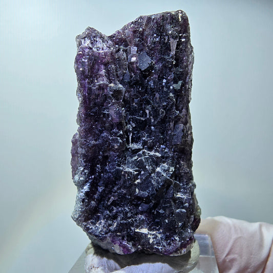 Seltene Phantom Fluorit Formation, Hyalit Opal, Muskovit Erongo, Namibia 52*31*28mm #13394