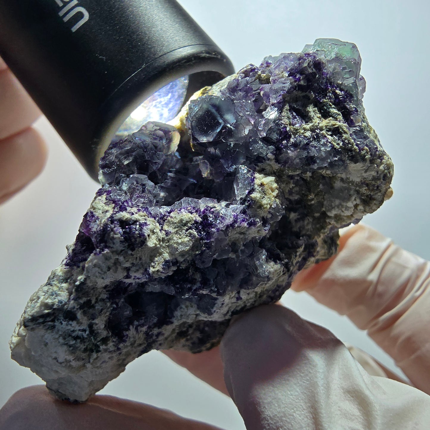 Phantom Fluorit Würfel, gestuft auf Orthoklas Erongo, Namibia 62*36*34mm #13399