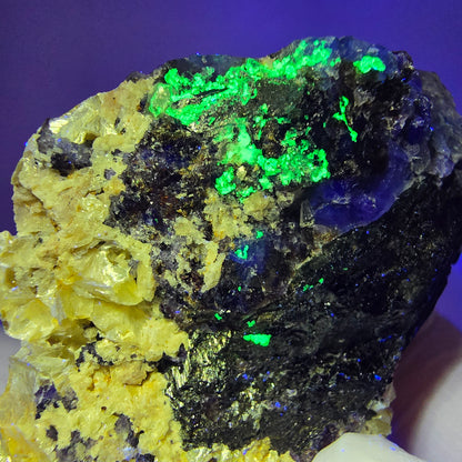 Phantom Fluorit, Schörl Turmalin, Hyalit, Rauchquarz, Muskovit Erongo, Namibia 58*44*28mm #13411