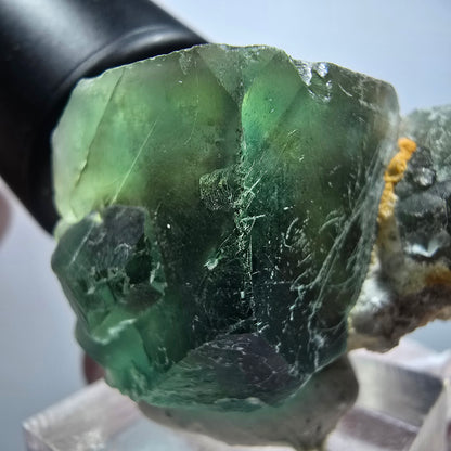 Seltene Phantom Fluorit Würfel Stufe, grün Okorusu, Namibia 39*33*26mm #13428