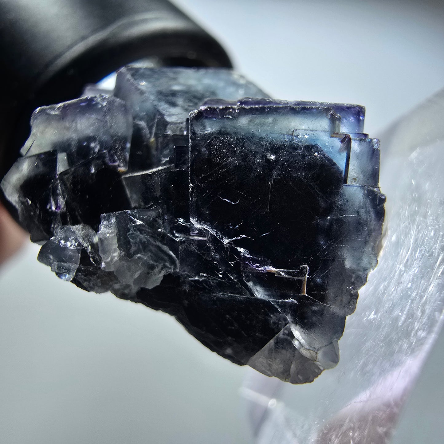 Seltene Phantom Fluorit Würfel Stufe, grün lila Okorusu, Namibia 30*22*19mm #13438