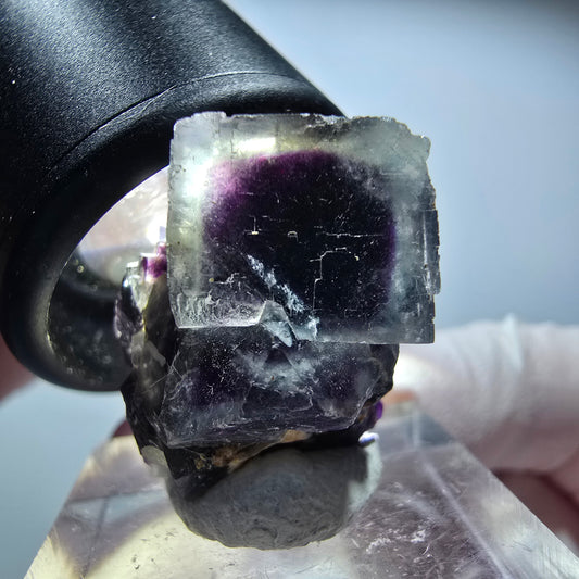 Rare Phantom Fluorite Cube Specimen, Purple Okorusu, Namibia 28*19*18mm #13443