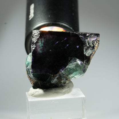Seltene Phantom Fluorit Würfel Stufe, grün lila Okorusu, Namibia 39*34*30mm #13453