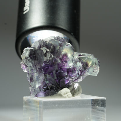 Seltene Phantom Fluorit Würfel Stufe, grün lila Okorusu, Namibia 37*26*22mm #13454