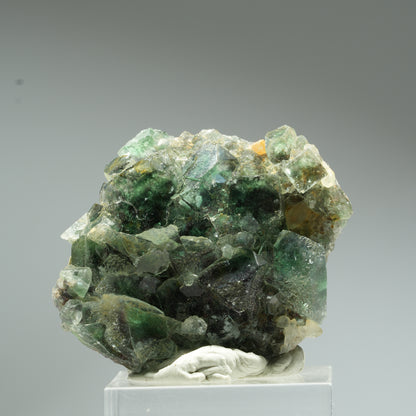 Seltene klare Phantom Fluorit Würfel, Quarz Stufe Okorusu, Namibia 42*36*16mm #13455