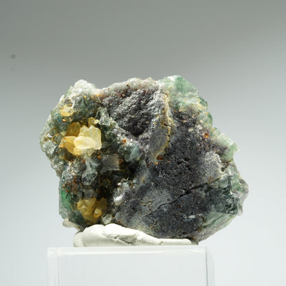 Seltene klare Phantom Fluorit Würfel, Quarz Stufe Okorusu, Namibia 42*36*16mm #13455