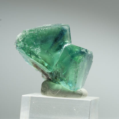 Seltene Phantom Fluorit Würfel Stufe, grün Okorusu, Namibia 40*28*25mm #13456