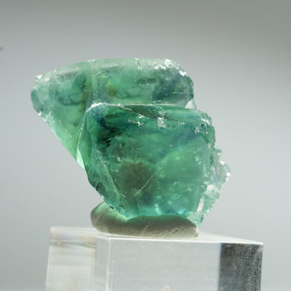 Seltene Phantom Fluorit Würfel Stufe, grün Okorusu, Namibia 40*28*25mm #13456