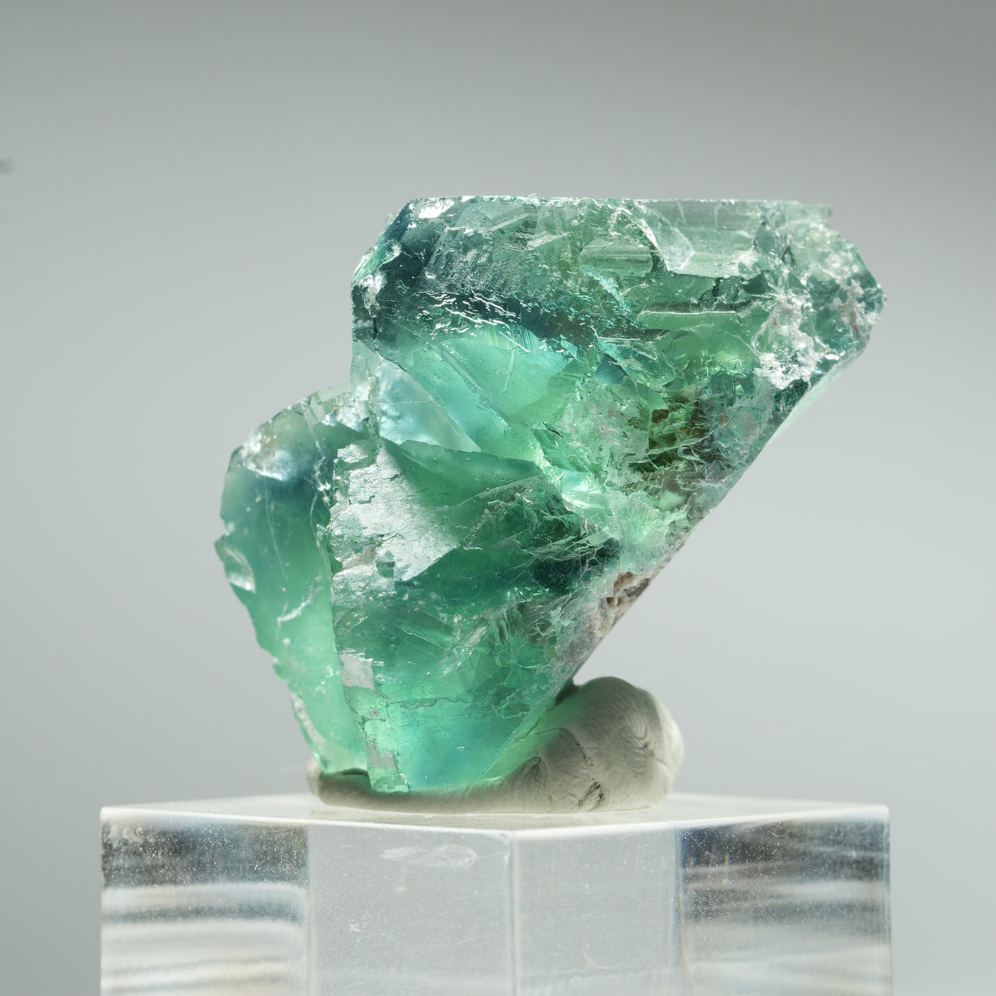 Seltene Phantom Fluorit Würfel Stufe, grün Okorusu, Namibia 40*28*25mm #13456