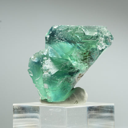 Seltene Phantom Fluorit Würfel Stufe, grün Okorusu, Namibia 40*28*25mm #13456