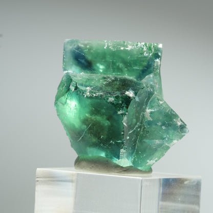 Seltene Phantom Fluorit Würfel Stufe, grün Okorusu, Namibia 40*28*25mm #13456