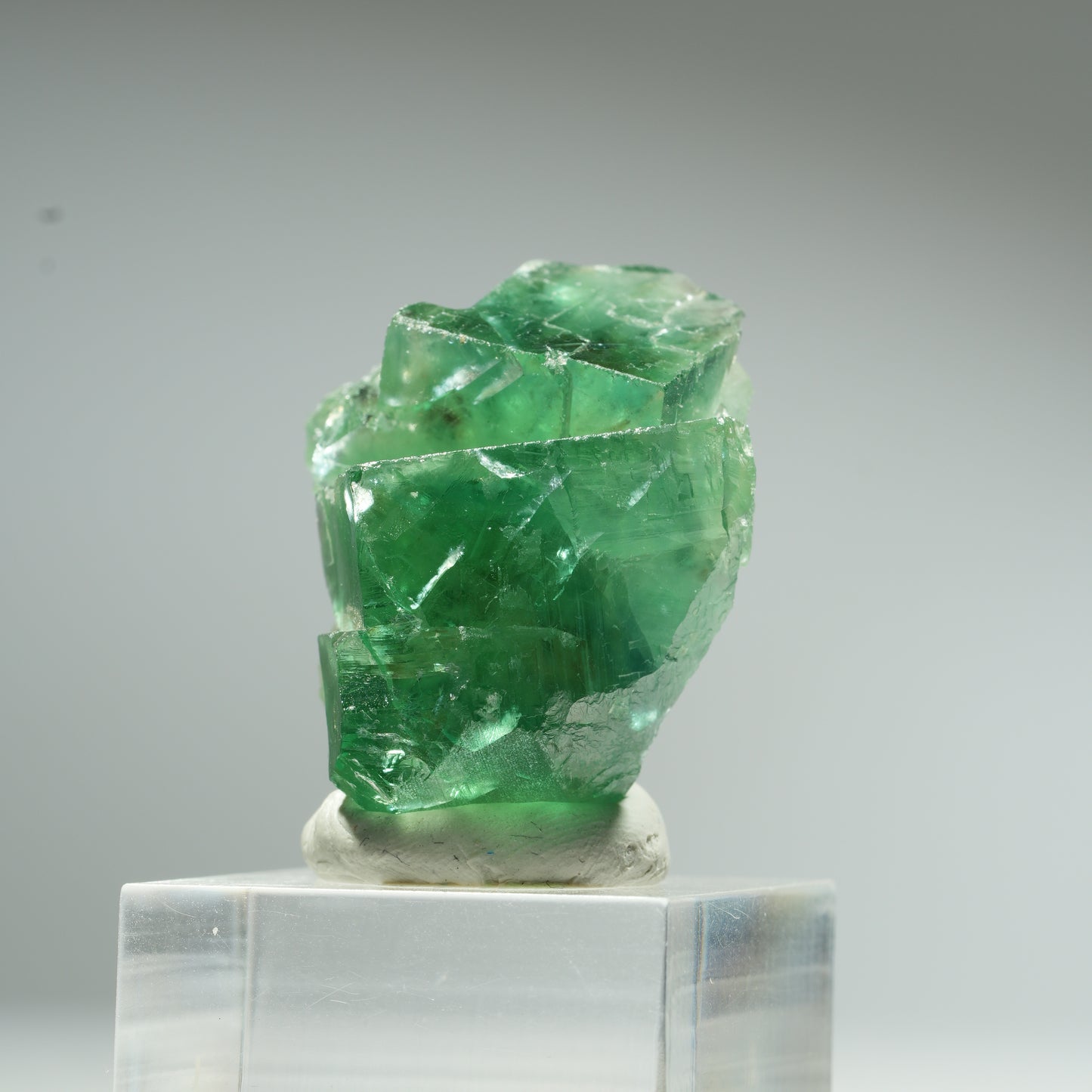 Seltene Phantom Fluorit Würfel Stufe, grün Okorusu, Namibia 35*27*21mm #13457
