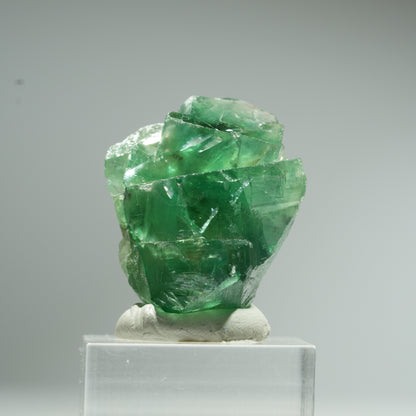 Seltene Phantom Fluorit Würfel Stufe, grün Okorusu, Namibia 35*27*21mm #13457