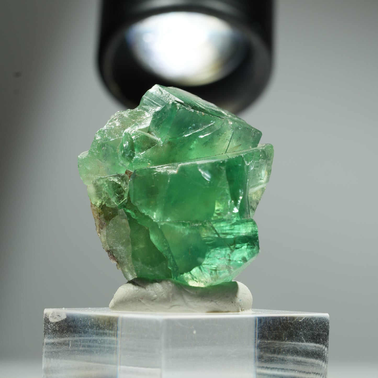 Seltene Phantom Fluorit Würfel Stufe, grün Okorusu, Namibia 35*27*21mm #13457