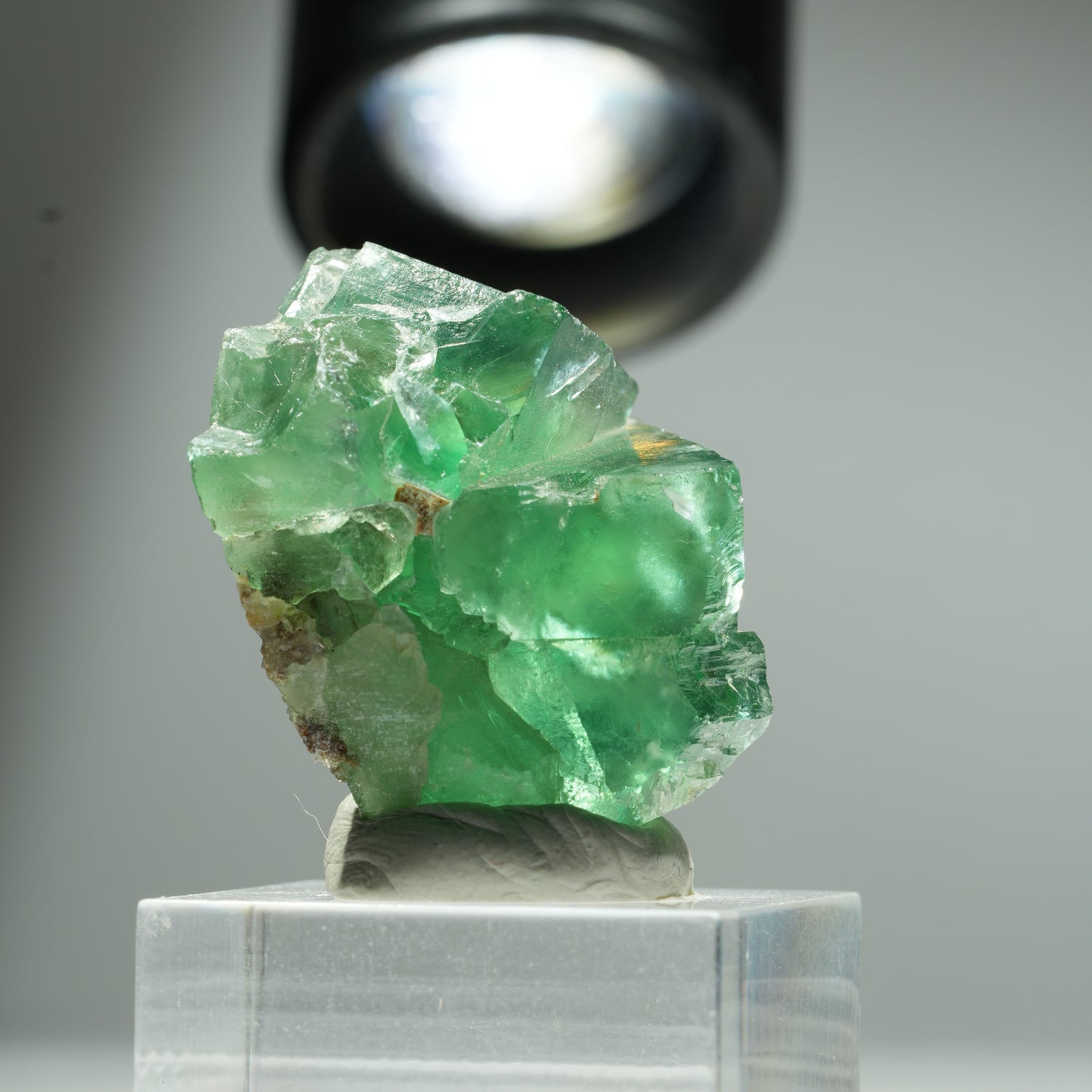 Seltene Phantom Fluorit Würfel Stufe, grün Okorusu, Namibia 35*27*21mm #13457