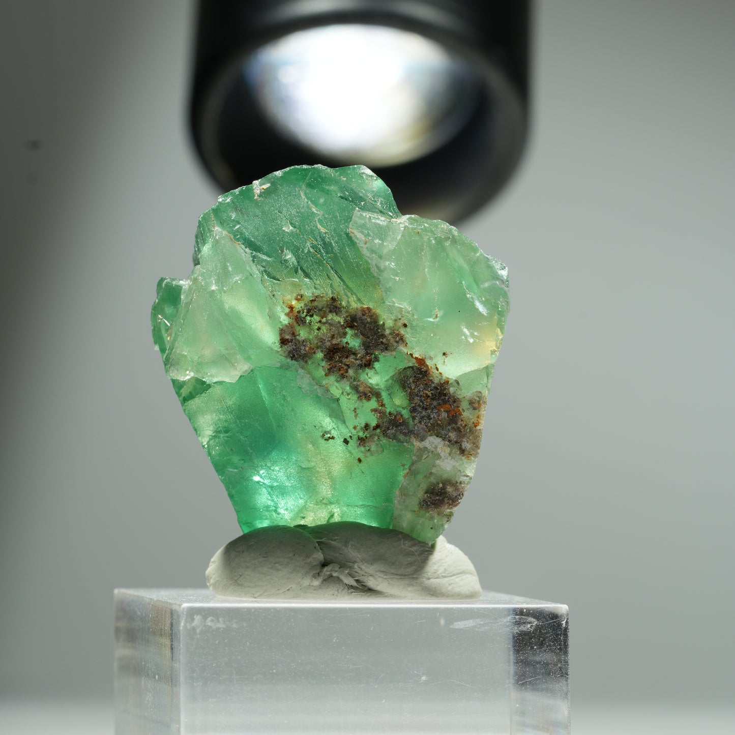 Seltene Phantom Fluorit Würfel Stufe, grün Okorusu, Namibia 35*27*21mm #13457