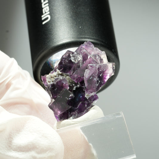 Rare Phantom Fluorite Cube Specimen, Purple Blue Okorusu, Namibia 30*21*13mm #13459
