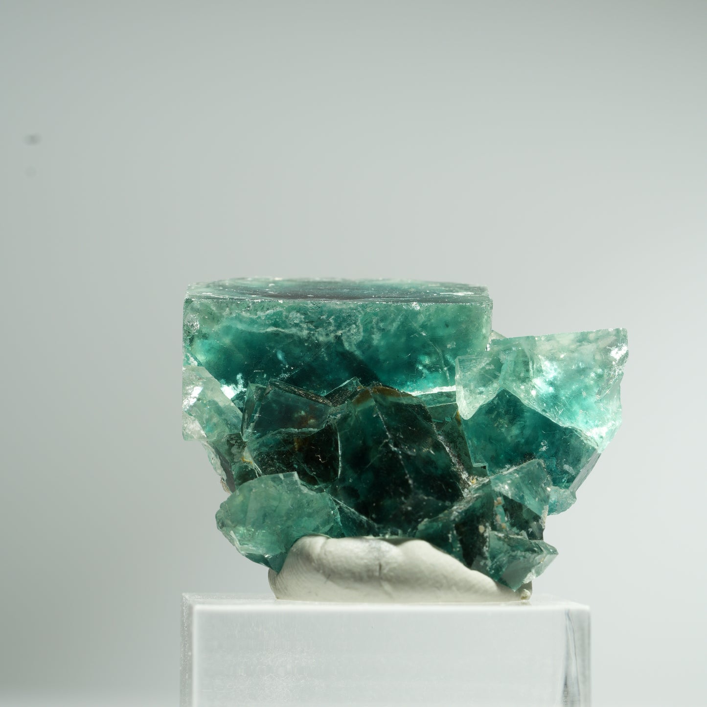 Seltene Phantom Fluorit Würfel Stufe, grün Okorusu, Namibia 37*31*15mm #13461