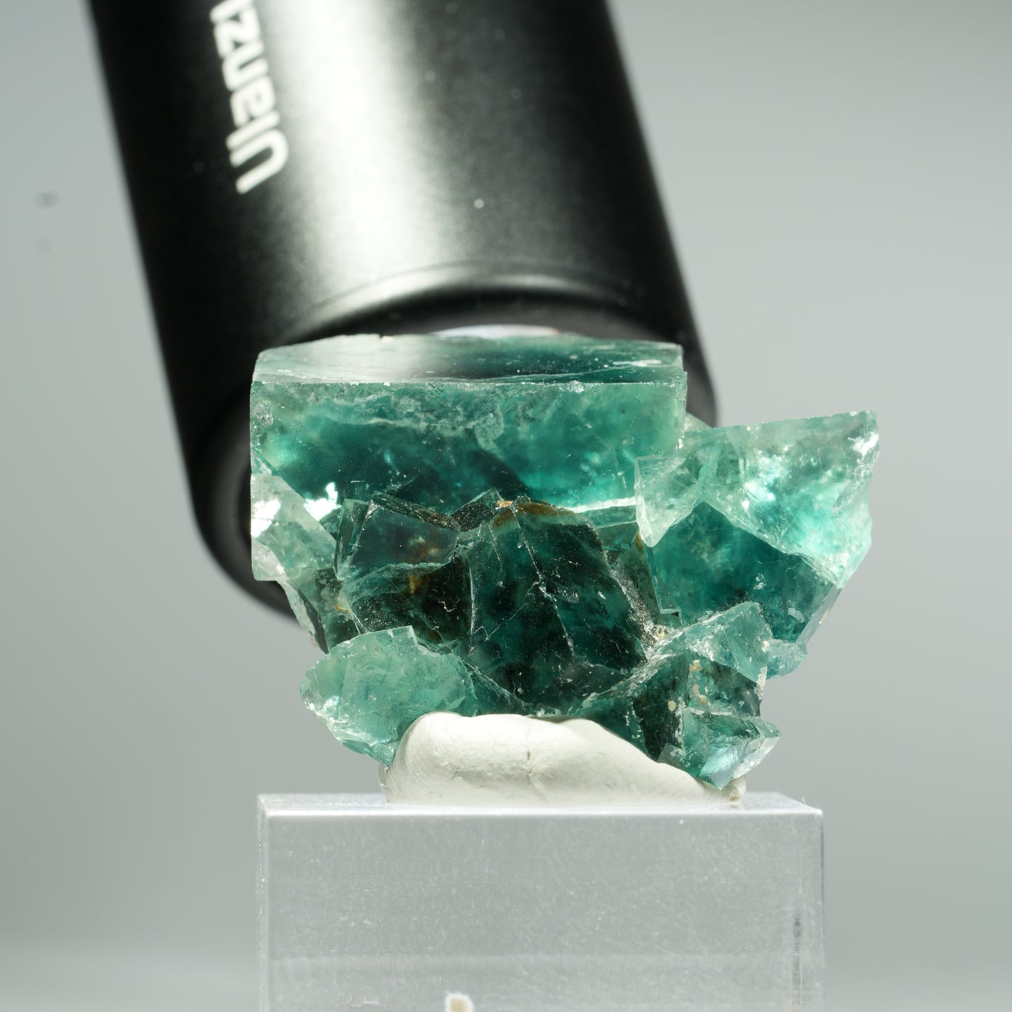 Seltene Phantom Fluorit Würfel Stufe, grün Okorusu, Namibia 37*31*15mm #13461