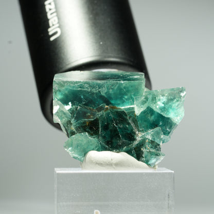 Seltene Phantom Fluorit Würfel Stufe, grün Okorusu, Namibia 37*31*15mm #13461