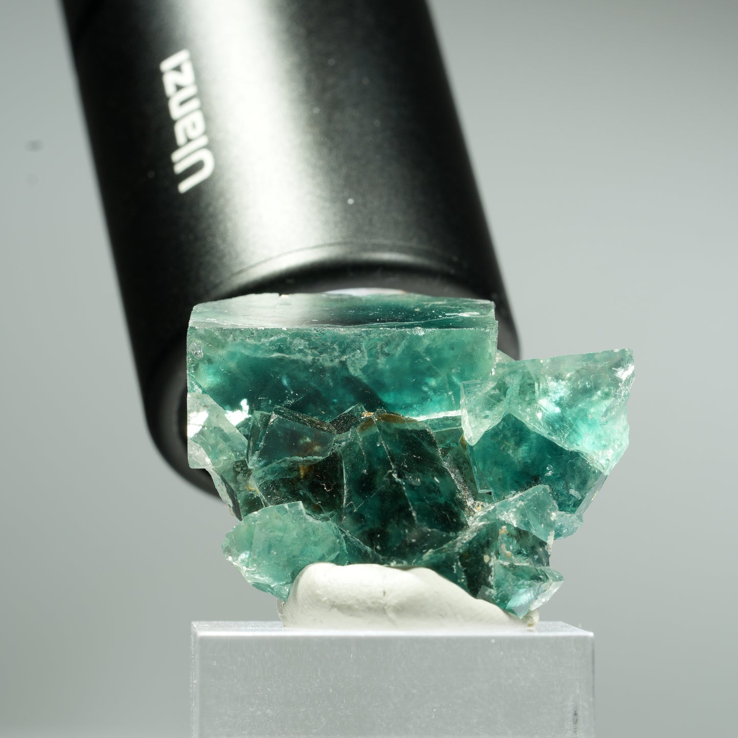 Seltene Phantom Fluorit Würfel Stufe, grün Okorusu, Namibia 37*31*15mm #13461