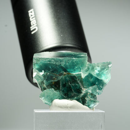 Seltene Phantom Fluorit Würfel Stufe, grün Okorusu, Namibia 37*31*15mm #13461