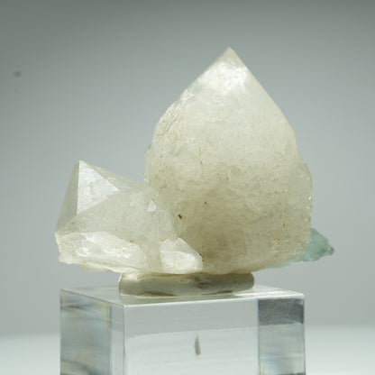 Seltene klare Phantom Fluorit Würfel, Quarz Stufe Okorusu, Namibia 45*36*28mm #13463