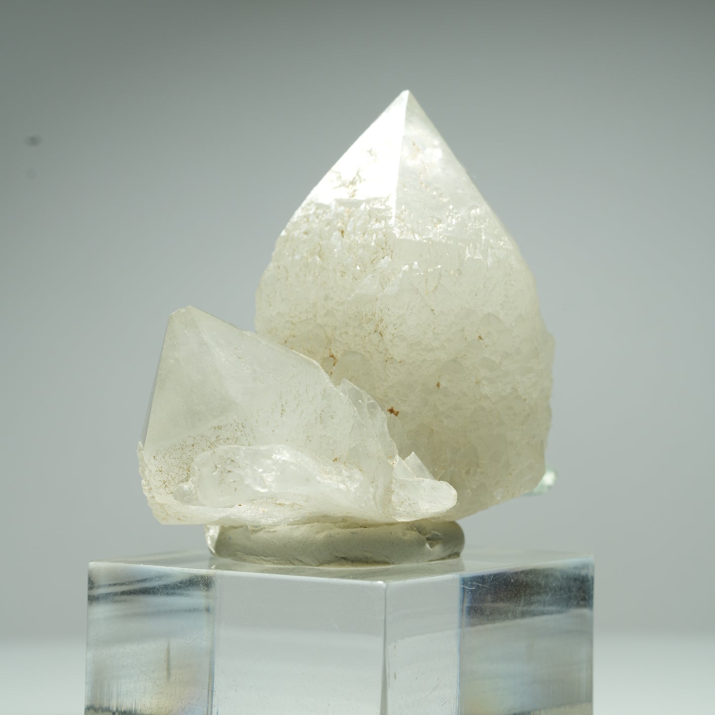 Seltene klare Phantom Fluorit Würfel, Quarz Stufe Okorusu, Namibia 45*36*28mm #13463