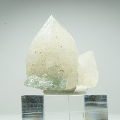 Seltene klare Phantom Fluorit Würfel, Quarz Stufe Okorusu, Namibia 45*36*28mm #13463