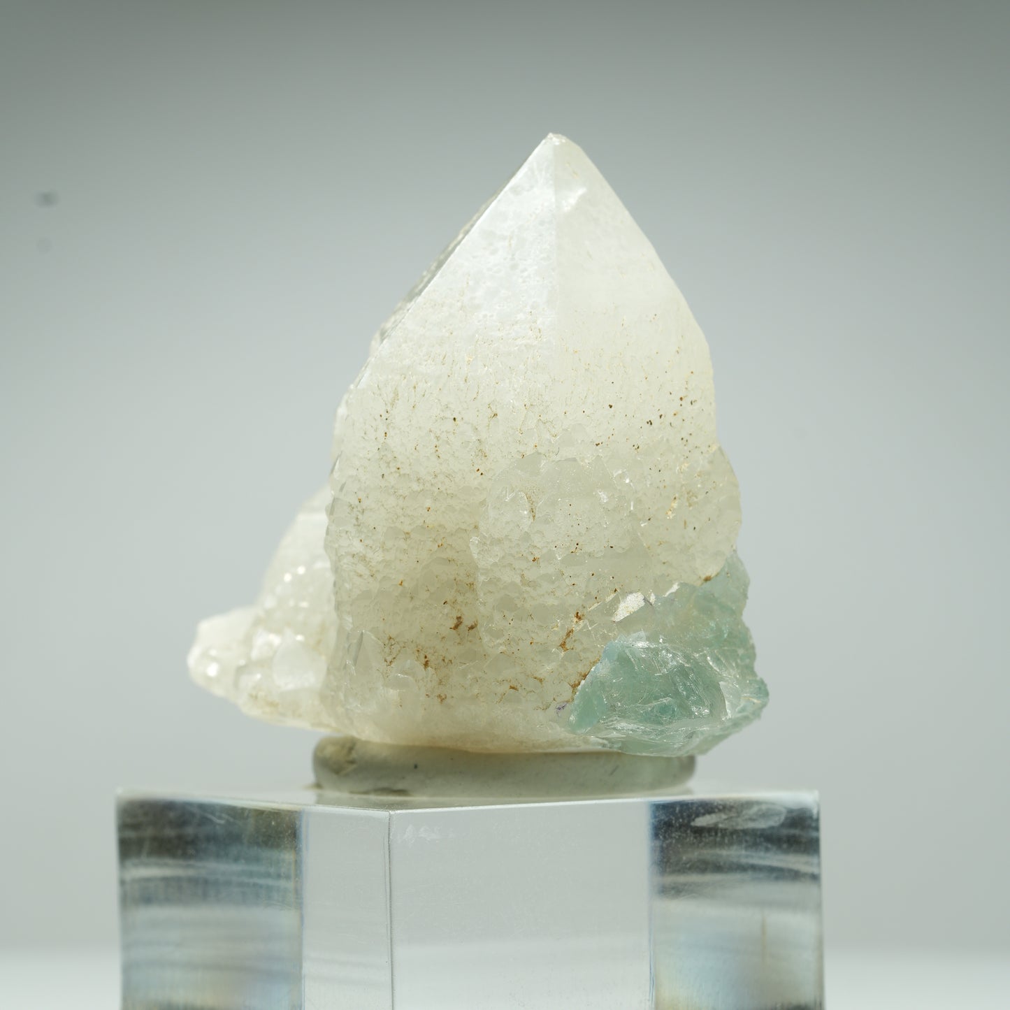 Seltene klare Phantom Fluorit Würfel, Quarz Stufe Okorusu, Namibia 45*36*28mm #13463